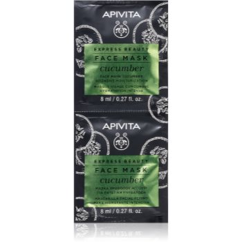 Apivita Express Beauty Moisturizing Face Mask Cucumber mască facială intens hidratantă - imagine 2